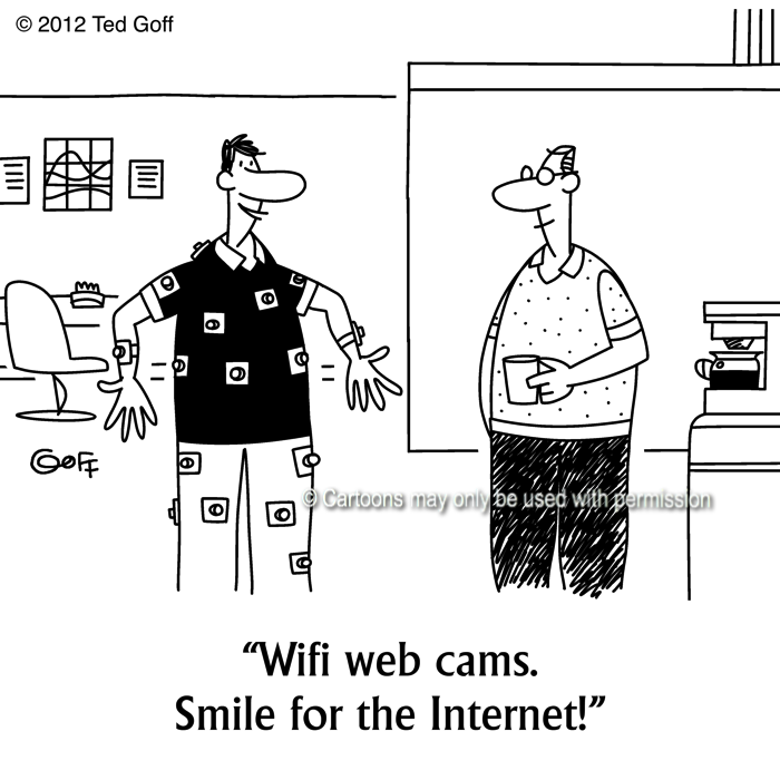 Cartoon about computer