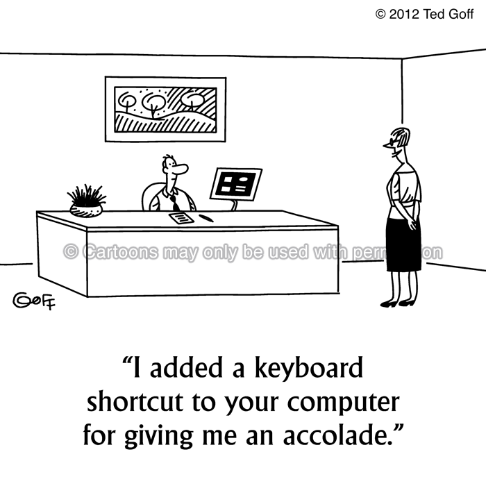 Cartoon about computer
