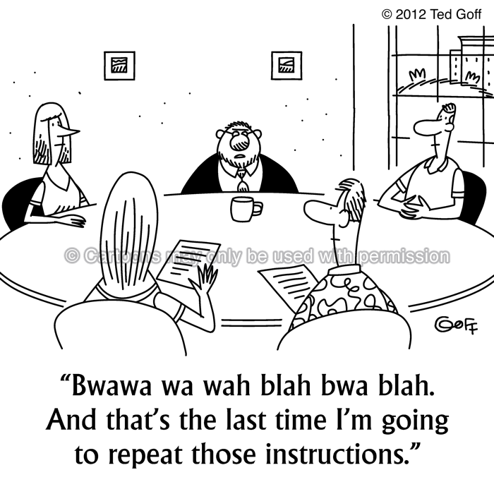 Cartoon about management