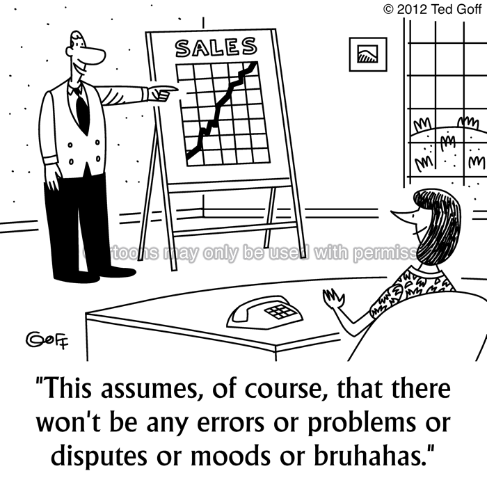 Cartoon about sales