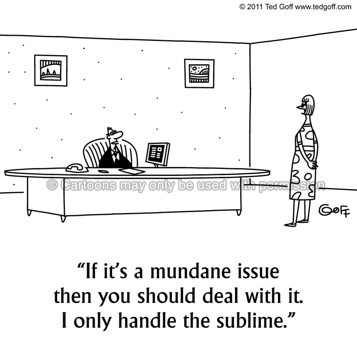 Cartoon about management