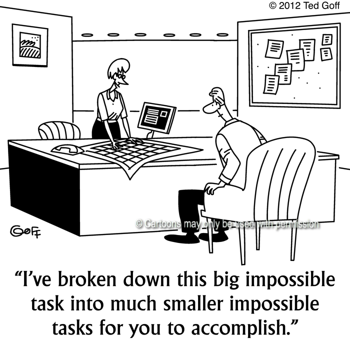 Cartoon about management