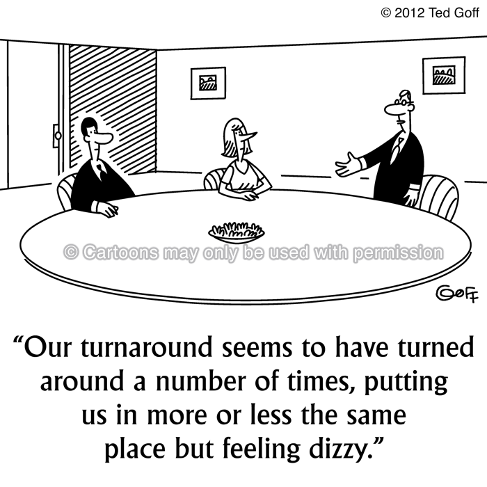 Cartoon about management