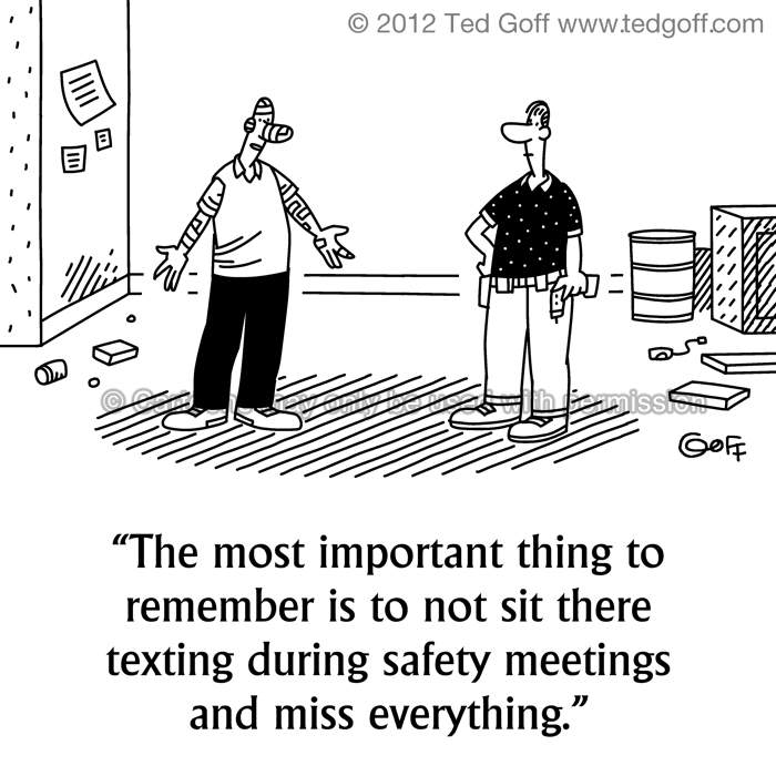 Cartoon about safety