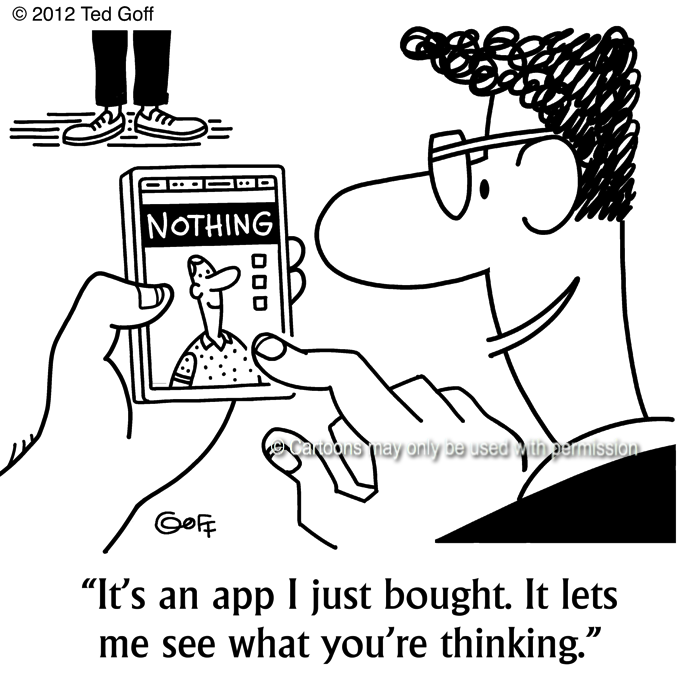 Cartoon about computer