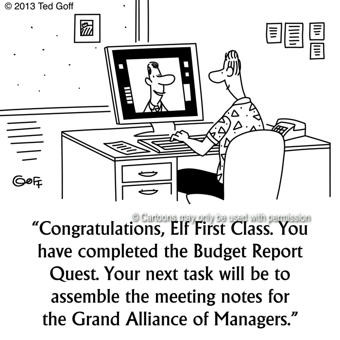 Cartoon about management