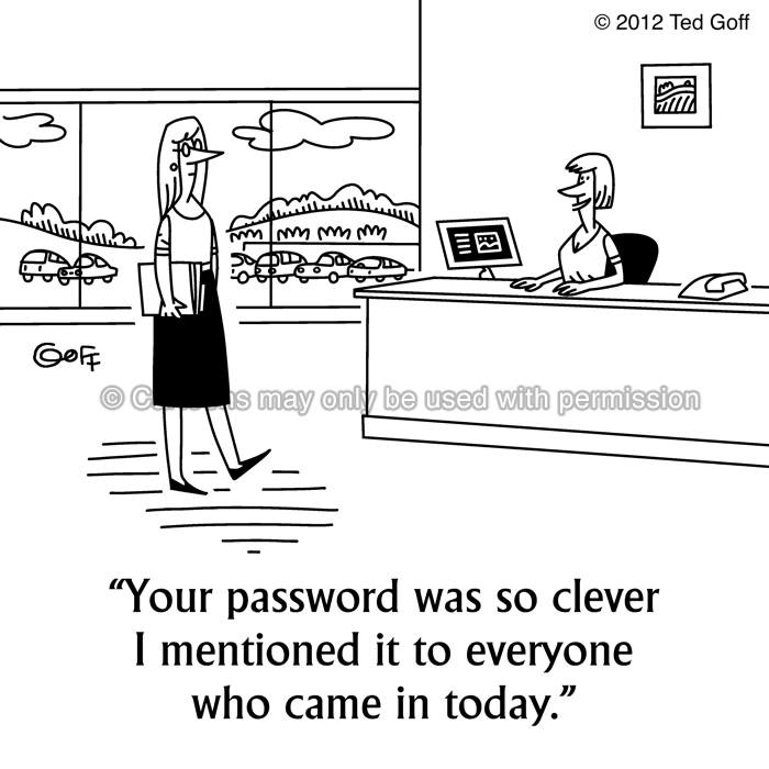 Cartoon about computer