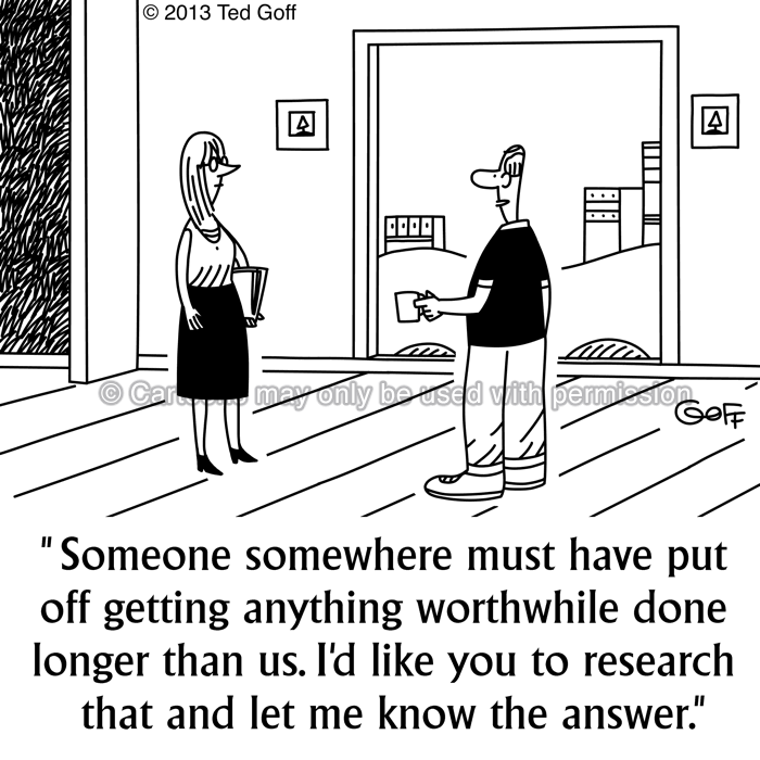 Cartoon about office