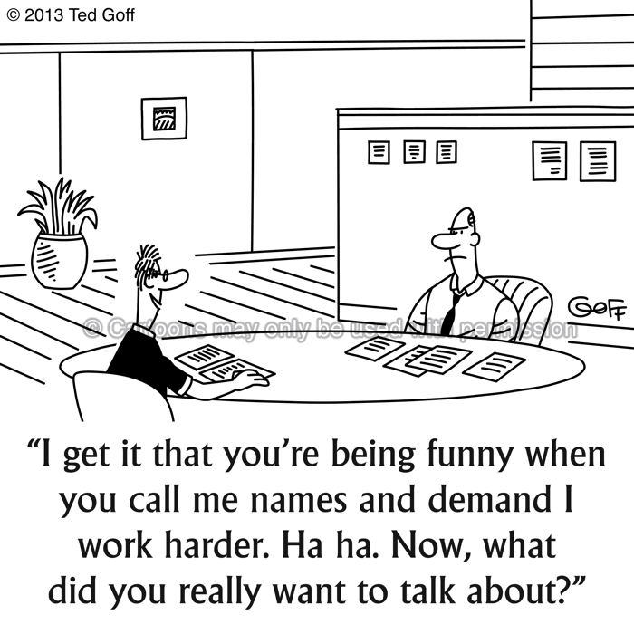 Cartoon about management