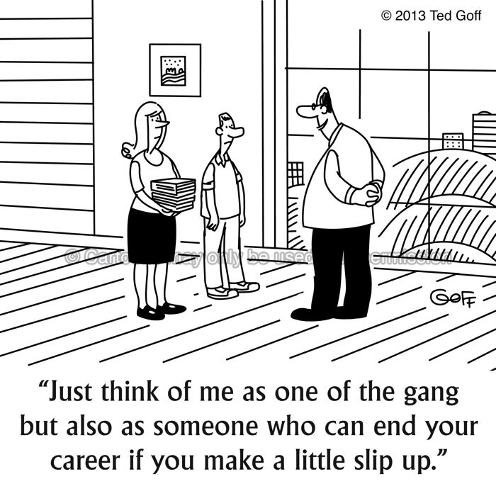 Cartoon about management