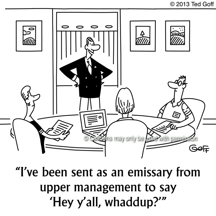 Cartoon about communication