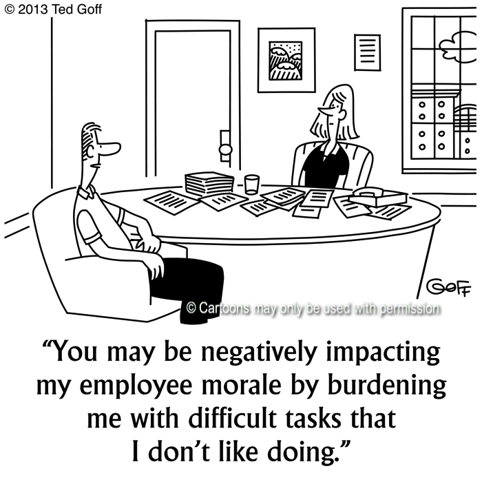 Cartoon about management