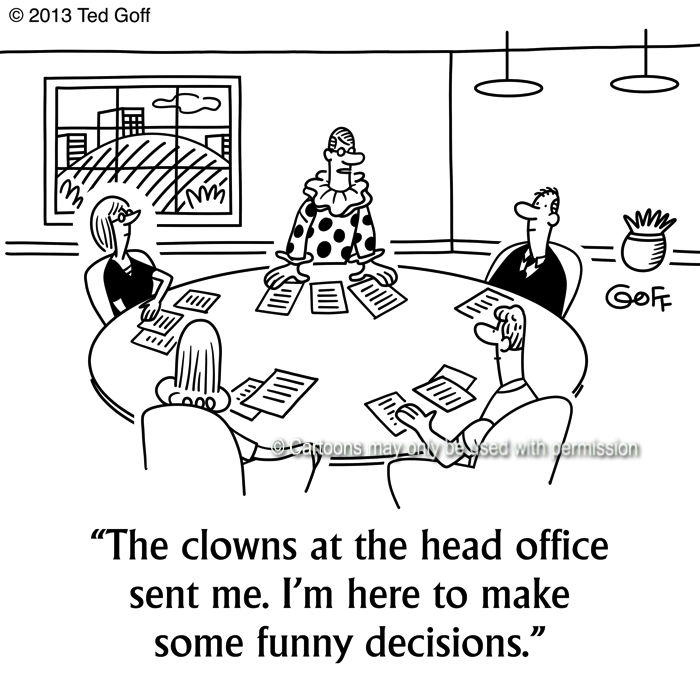 Cartoon about management