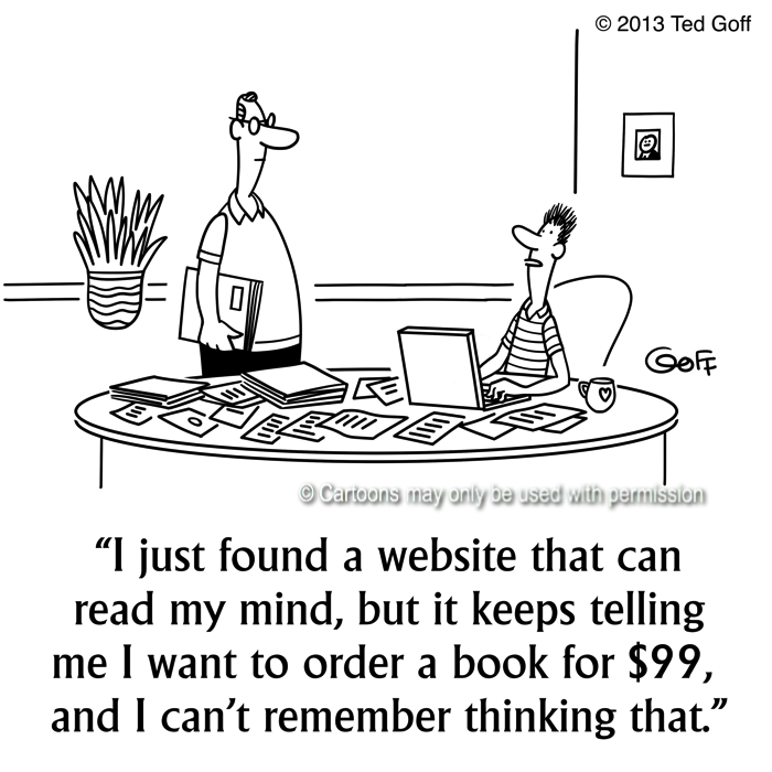 Cartoon about computer