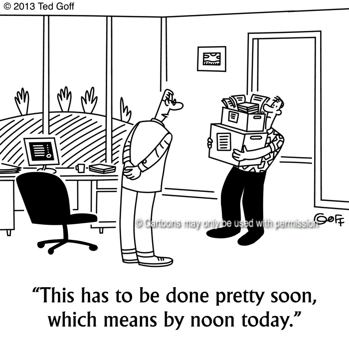 Cartoon about management