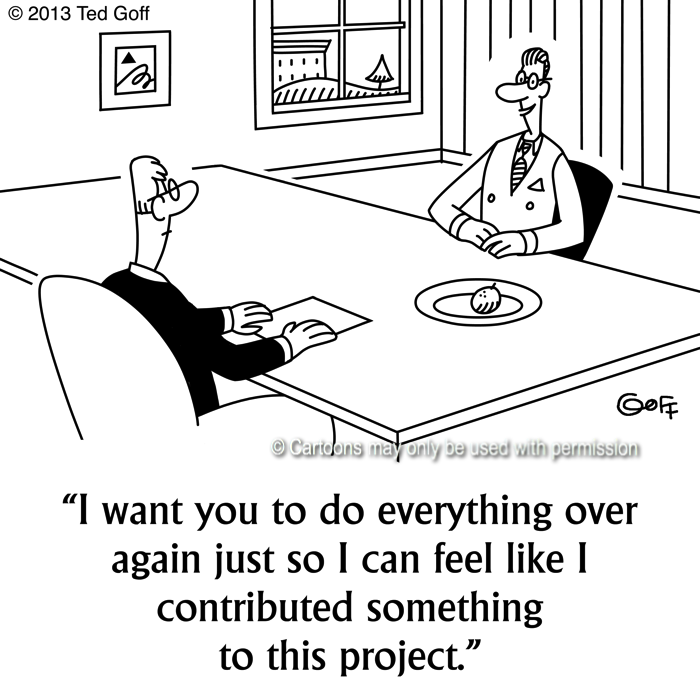 Cartoon about management