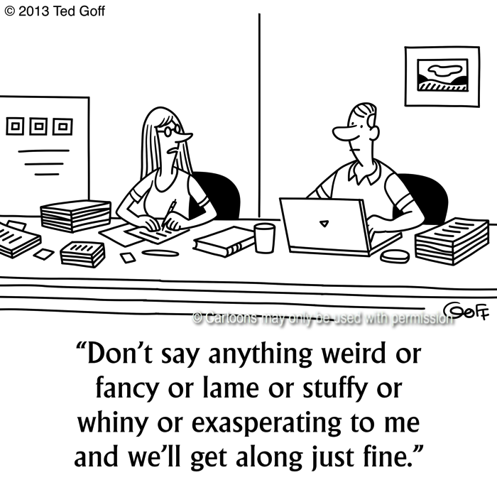 Cartoon about office