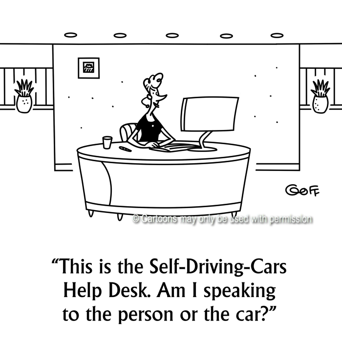 Cartoon about computer