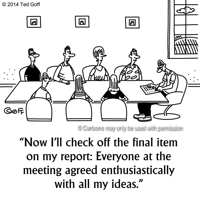 Cartoon about management