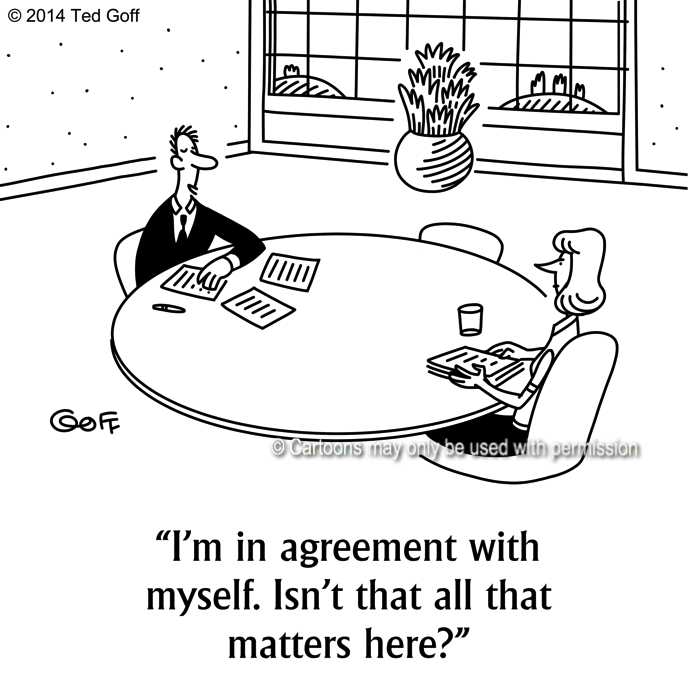 Cartoon about communication