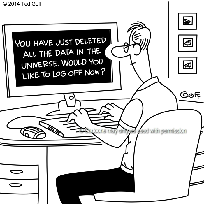 Cartoon about computer