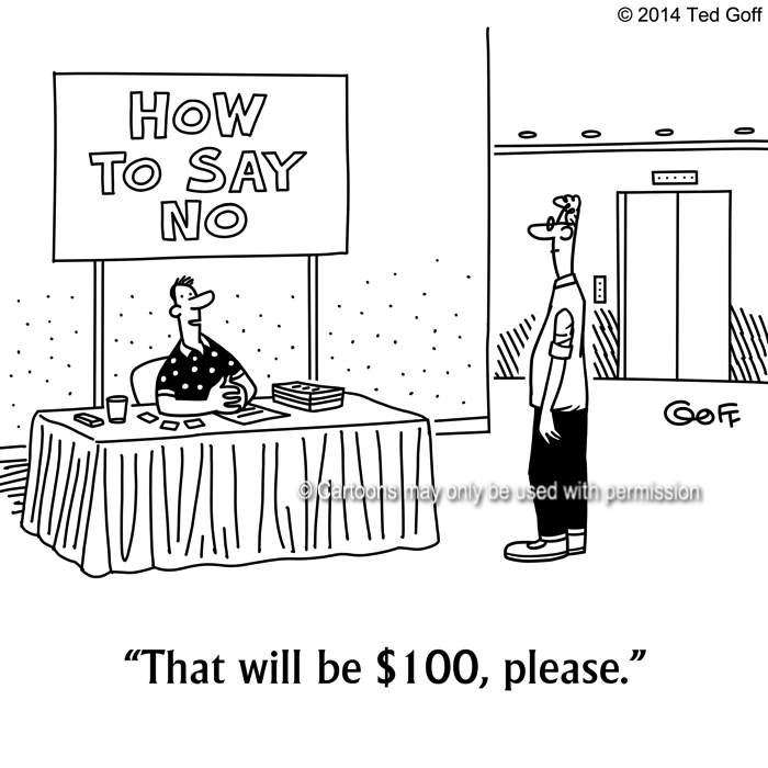 Cartoon about sales