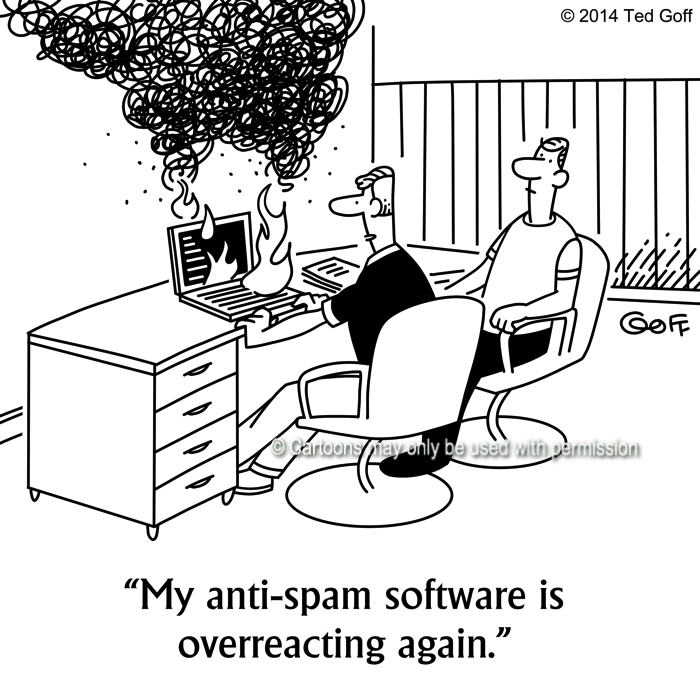 Cartoon about computer