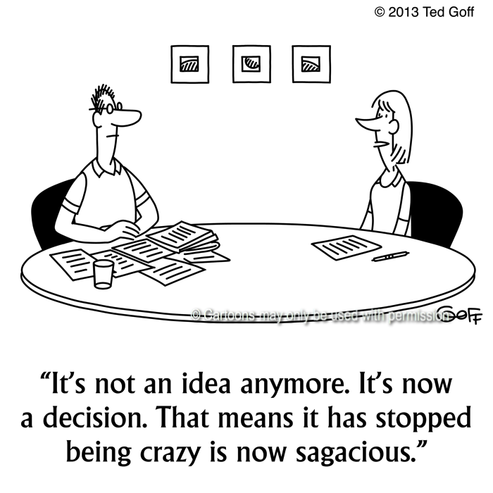 Cartoon about management