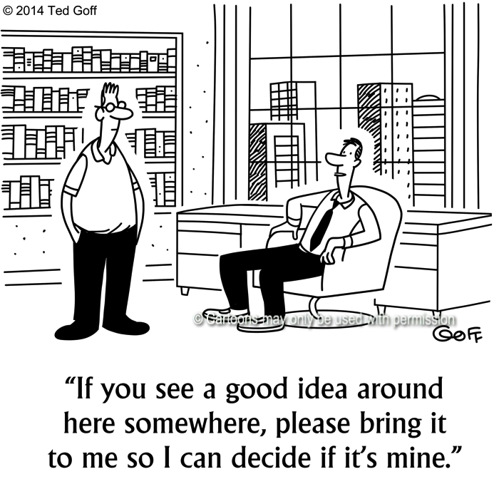 Cartoon about management