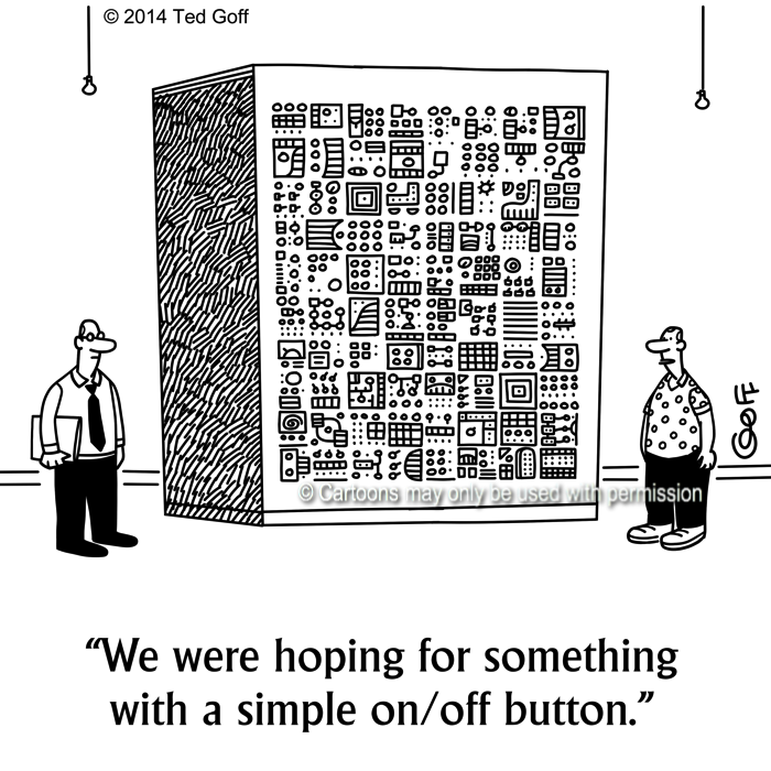 Cartoon about computer