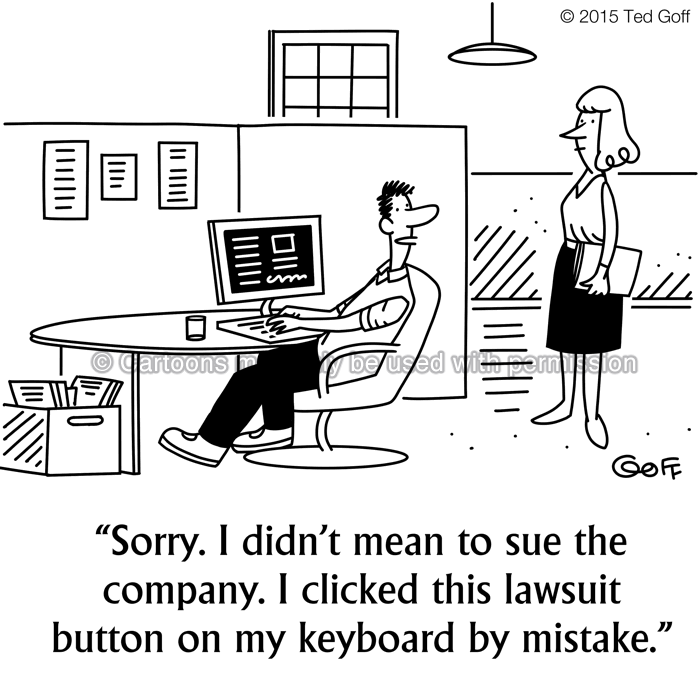 Cartoon about office