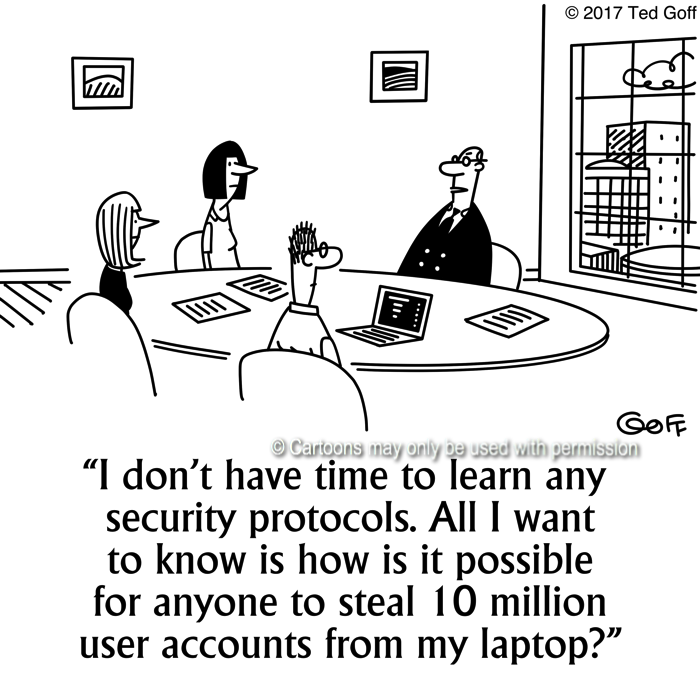 Cartoon about computer