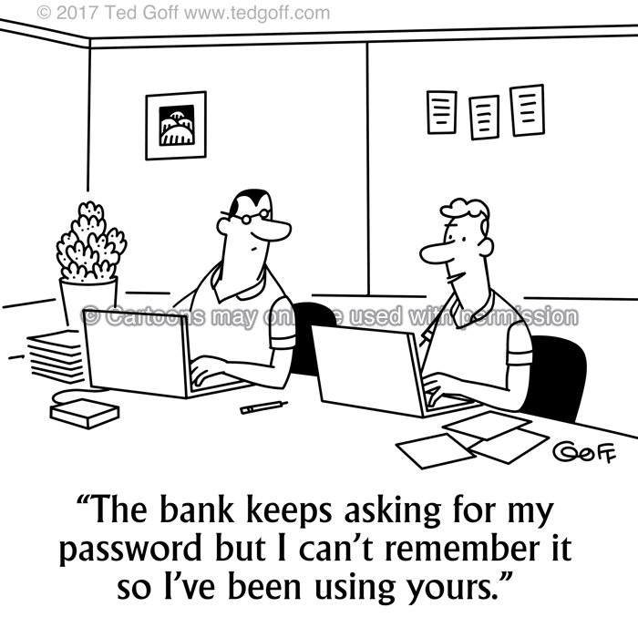 Cartoon about computer