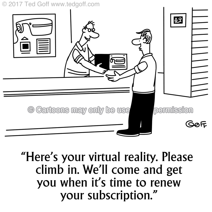 Cartoon about computer