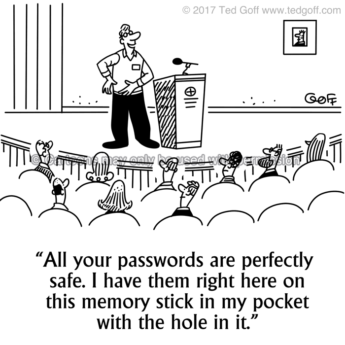 Cartoon about computer