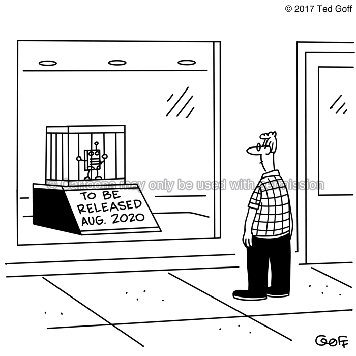 Cartoon about computer