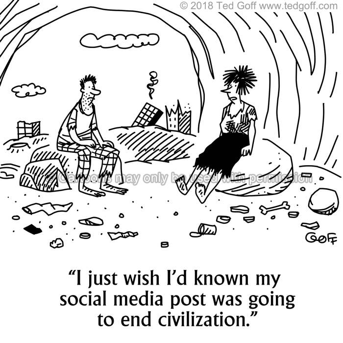 Cartoon about computer