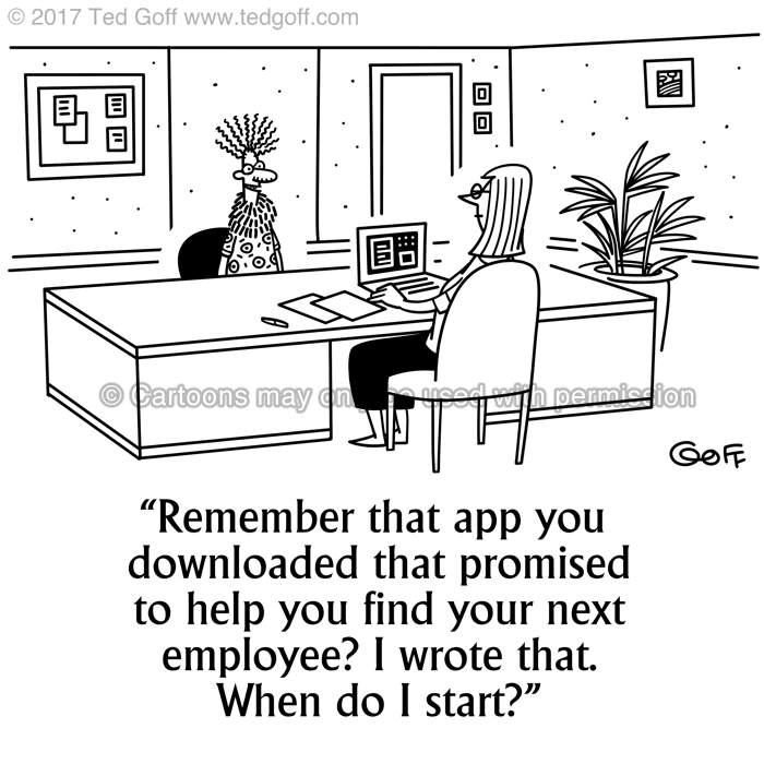 Cartoon about hiring