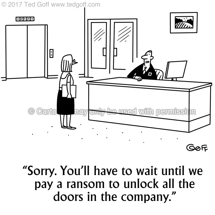 Cartoon about computer