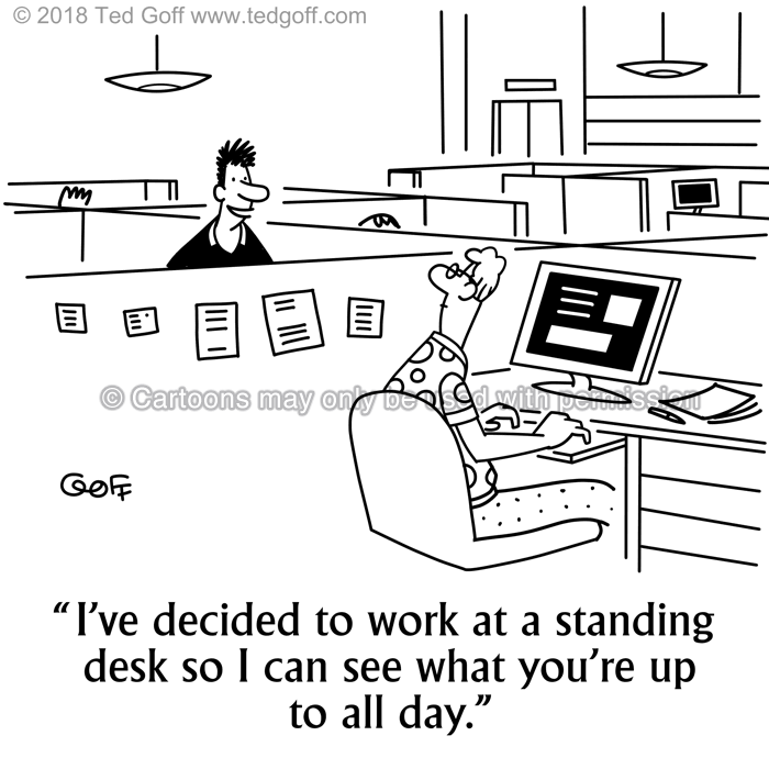 Cartoon about computer