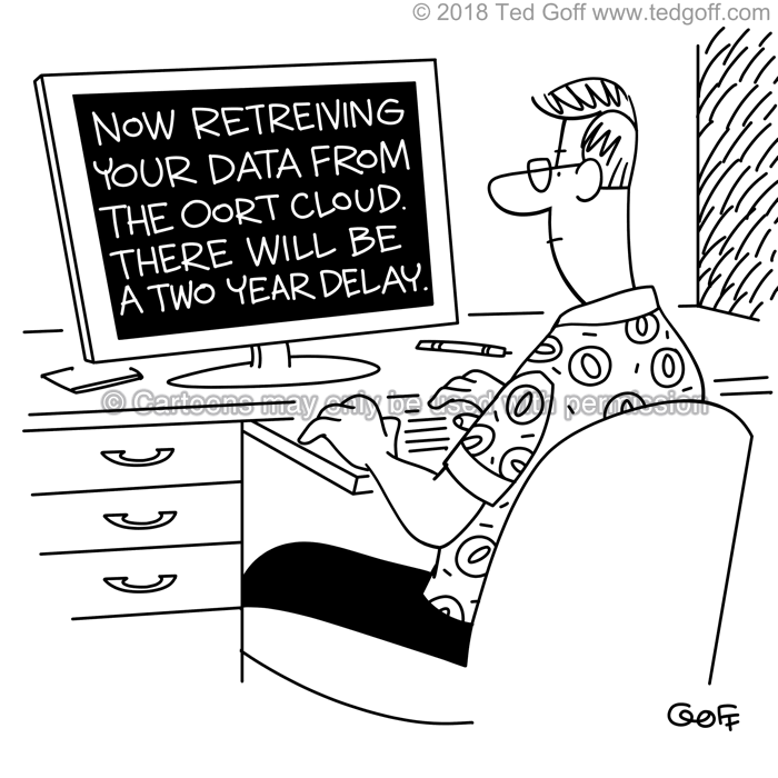 Cartoon about computer