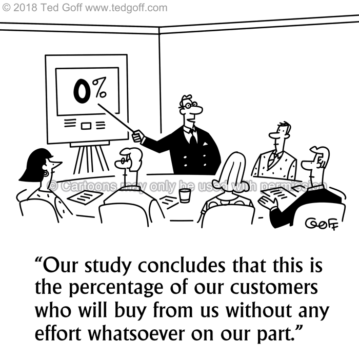 Cartoon about marketing