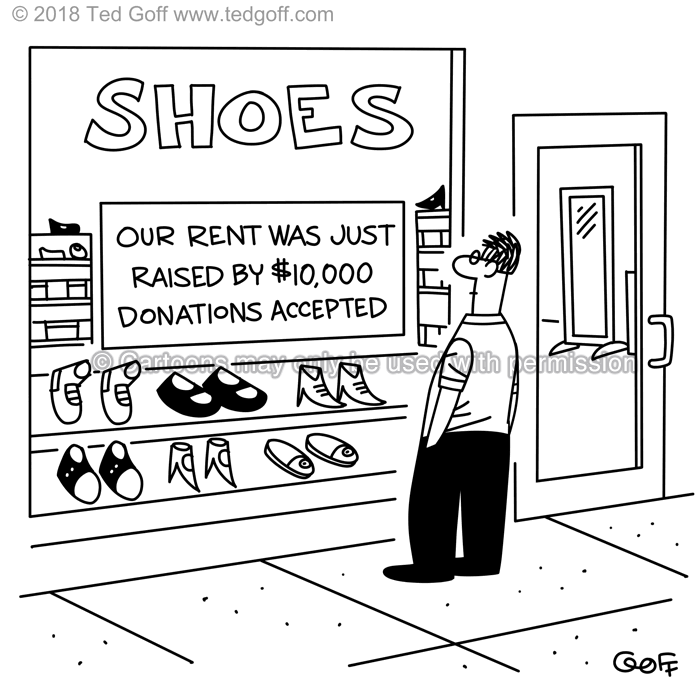 Cartoon about retail