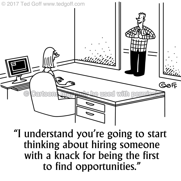 Cartoon about hiring