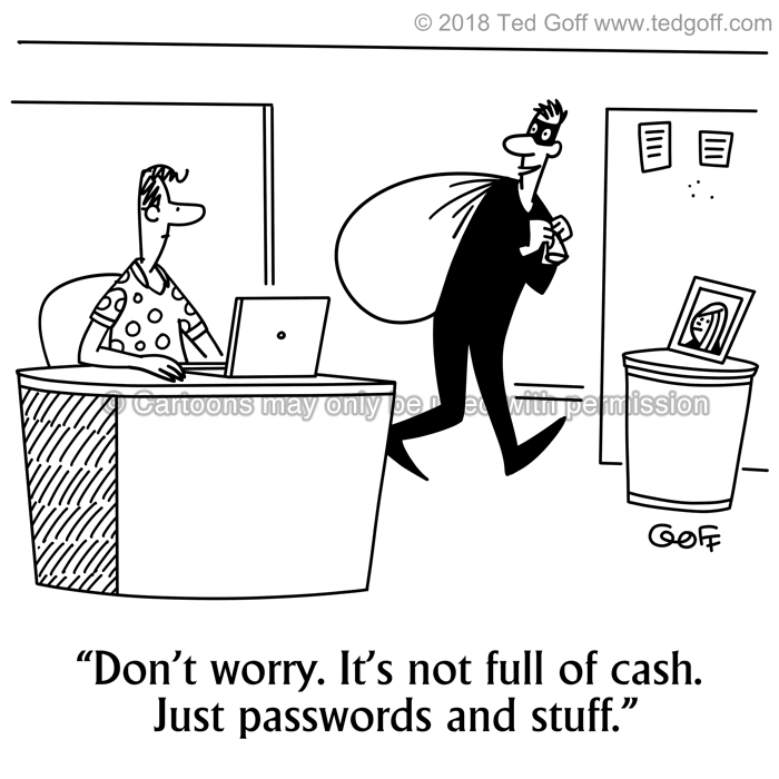 Cartoon about computer