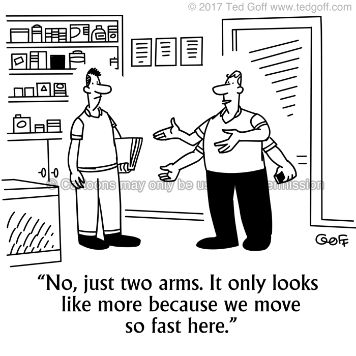 Cartoon about management