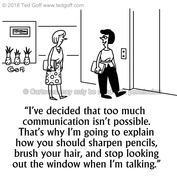 Cartoon about management