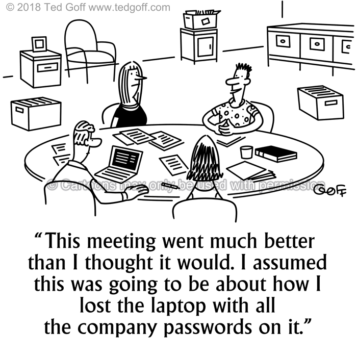 Cartoon about computer