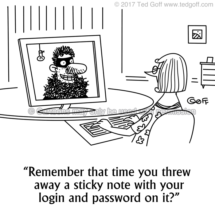Cartoon about computer