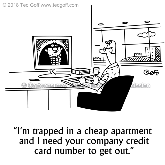 Cartoon about computer